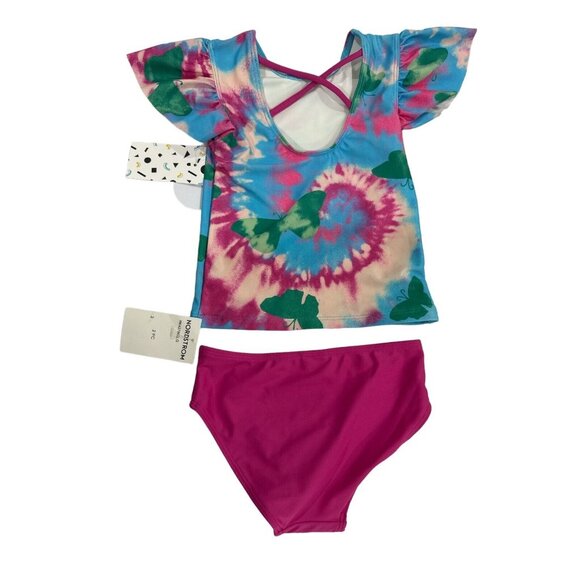 HARPER CANYON Girls Multicolor Two-Piece Swimsuit Set 3 - Picture 2 of 7